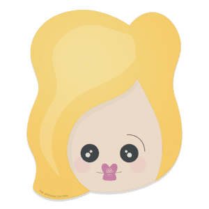 Clipart Image of a young with with blonde hair.
