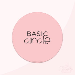 Clipart of a basic pink circle.