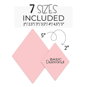 Clipart of a basic pink diamond shape.