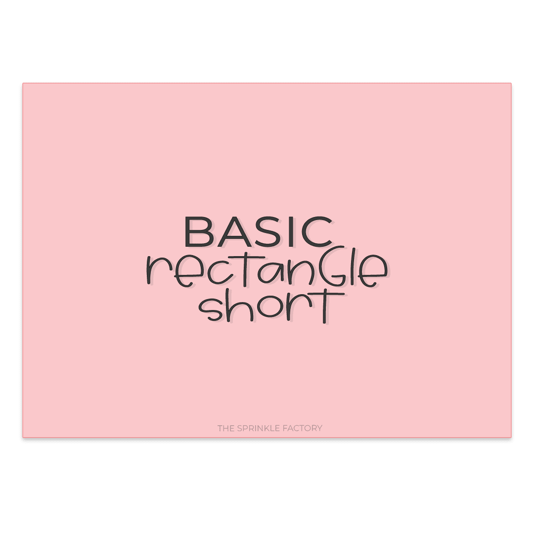 Clipart of a basic pink rectangle.