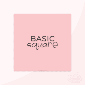 Clipart of a basic pink square.