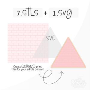 Clipart of a basic pink triangle.