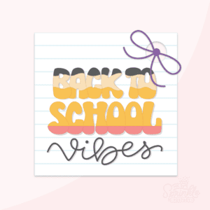 Back To School Vibes Tag Pink Preview
