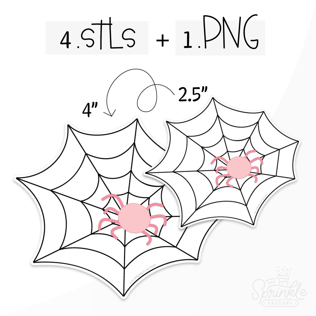 Clipart of a spider web with black lines and a pink spider in the middle.