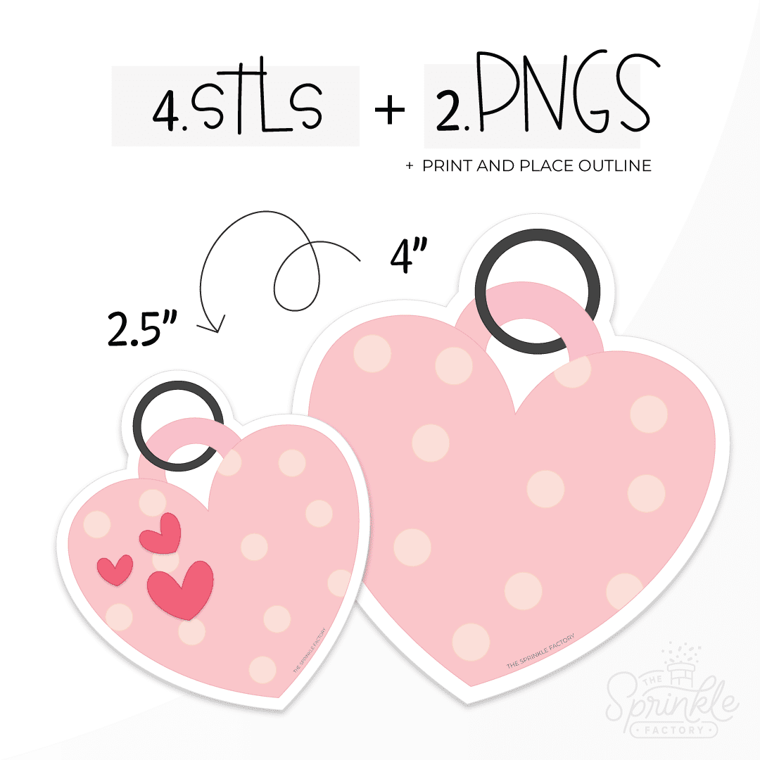 Clipart of a pink heart shaped dog tag.