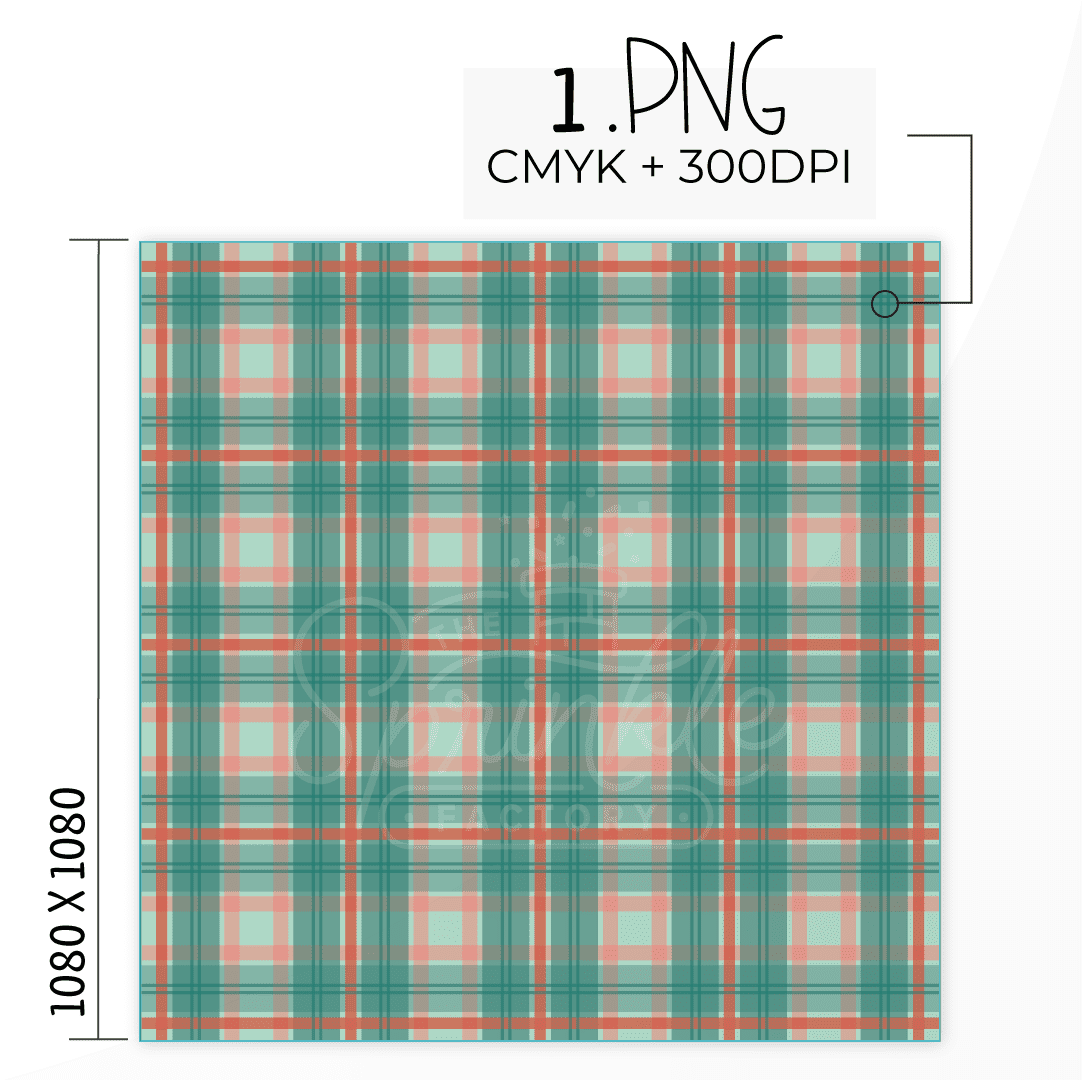 Clipart of a red, white and green holiday plaid print.