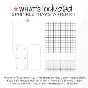 A graphic image of the Sprinkle Tray V2 preview starter kit on a white background.