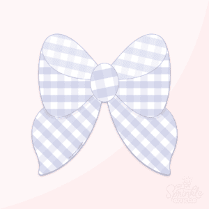 A digital image of an easter bow on a pink background.