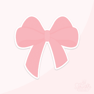 Graphic of a dark pink coquette style bow