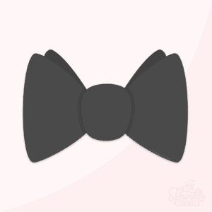 Digital image of a black bow tie