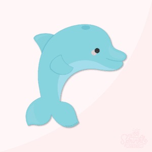 Image of light blue dolphin